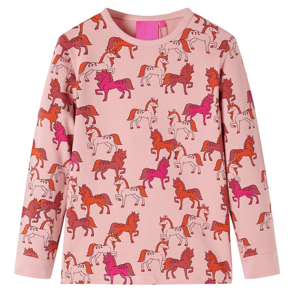 Kids' Pyjamas With Long Sleeves Light Pink 140