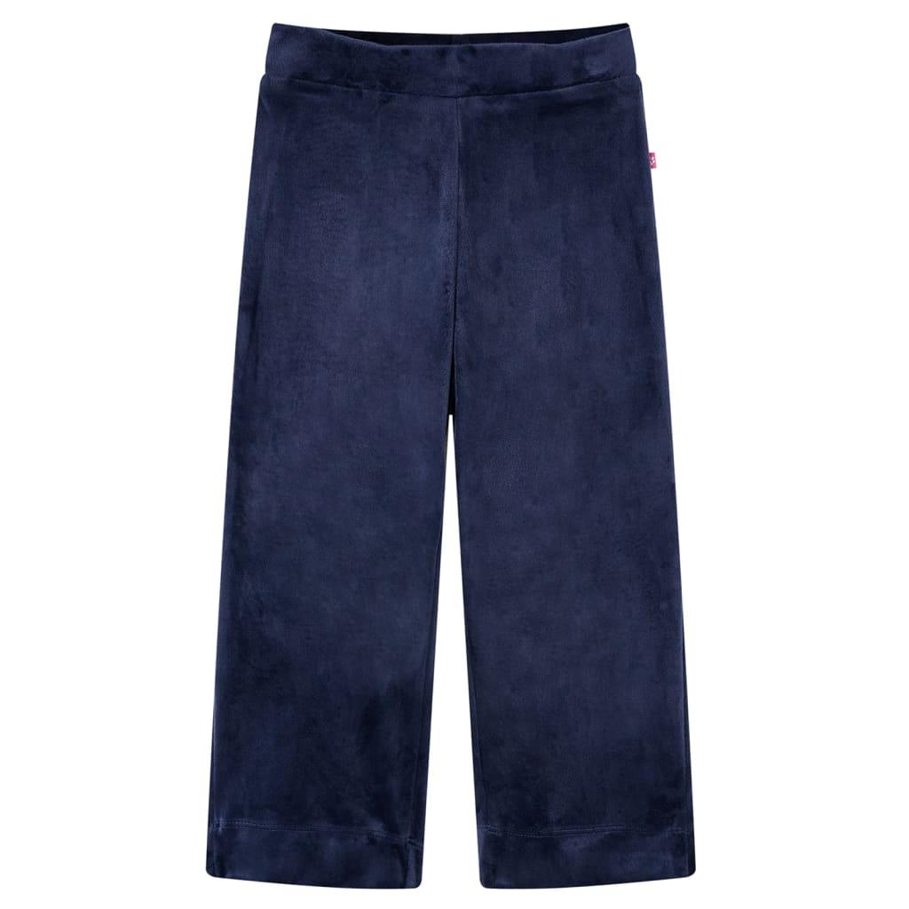 Kids' Pants Velvet Dark Blue 116