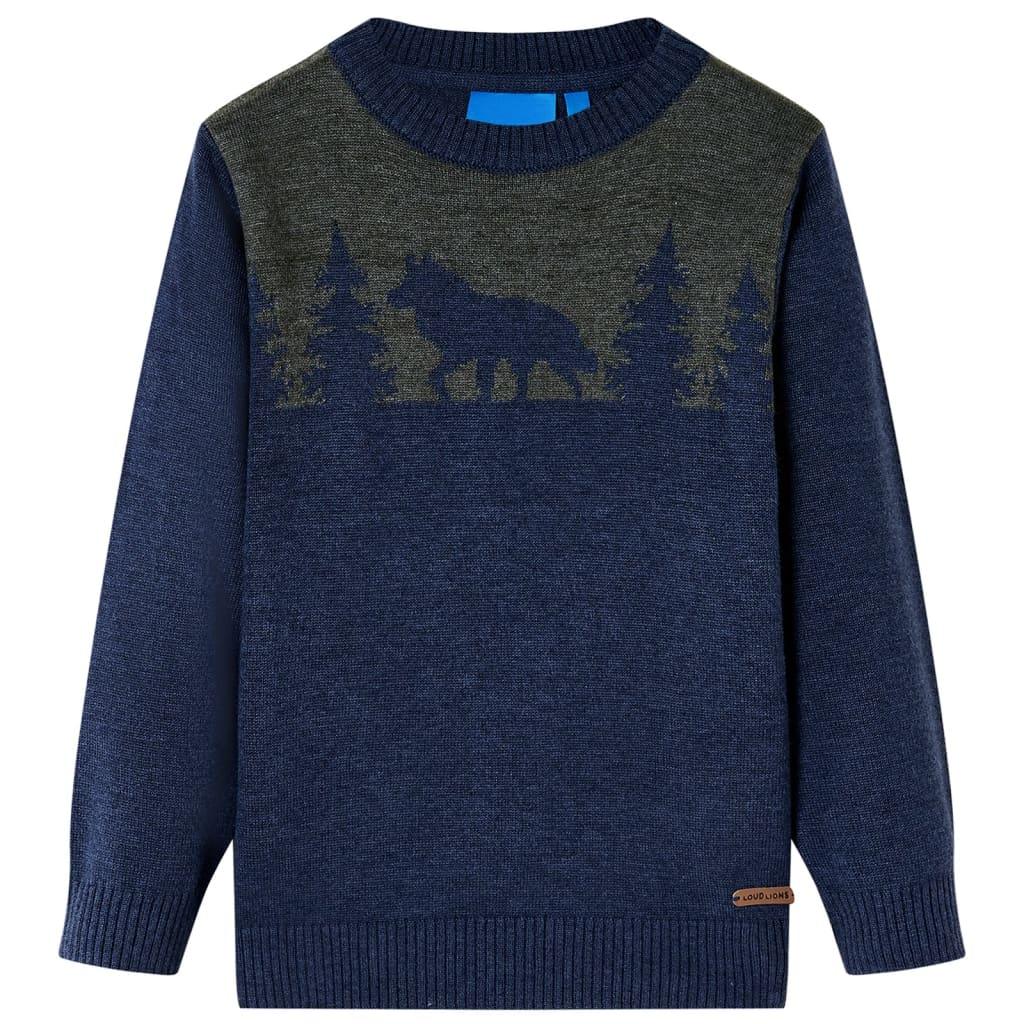 Kids' Sweater Knitted Navy 128