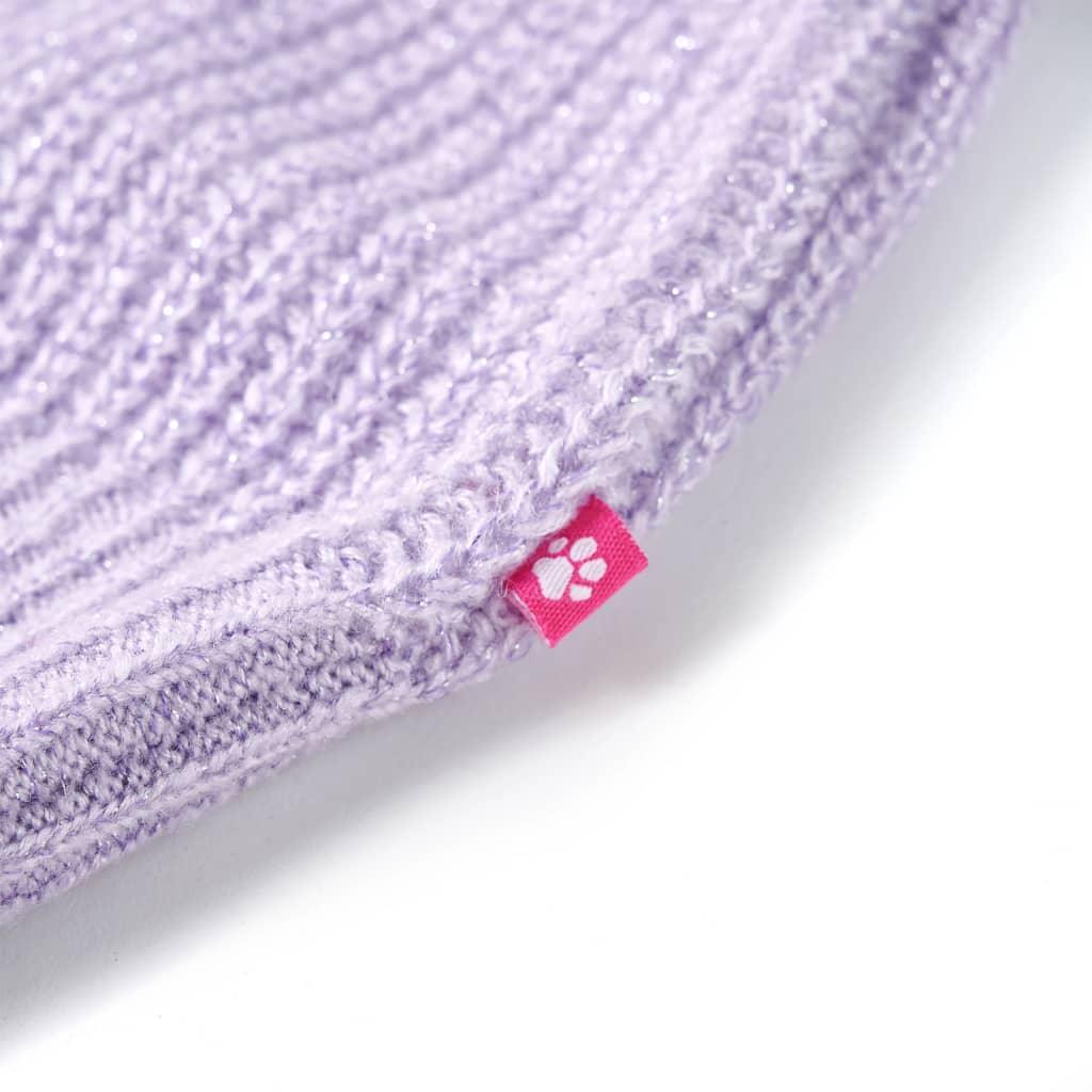 Kids' Sweater Vest Knitted Light Lilac 128