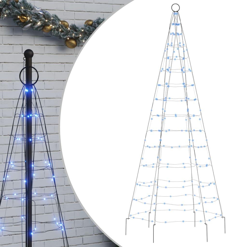 Christmas Tree Light On Flagpole 200 Leds