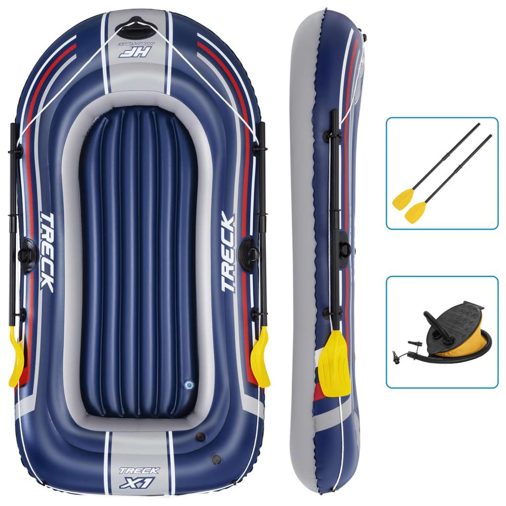 Bestway Hydro-Force Inflatable Boat With Pump And Oars Blue