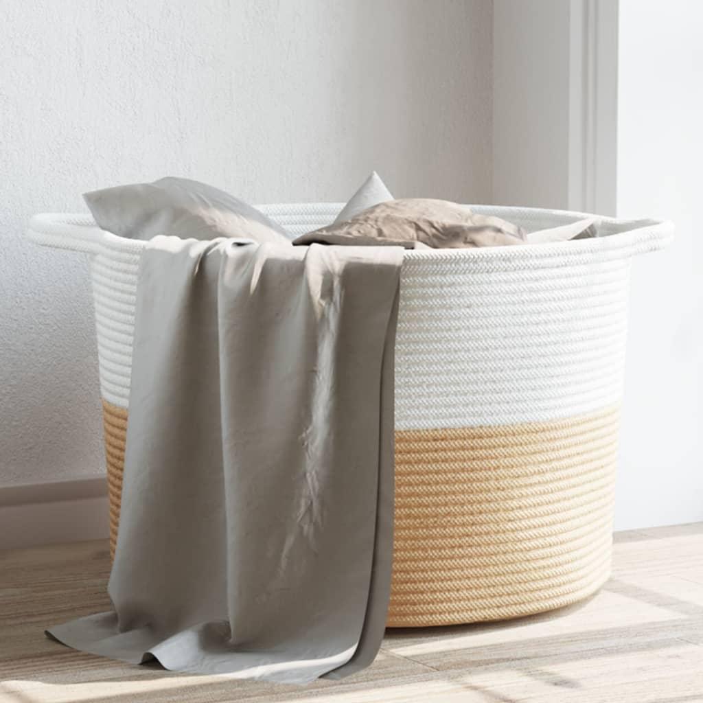 Laundry Basket And White Ø Cotton