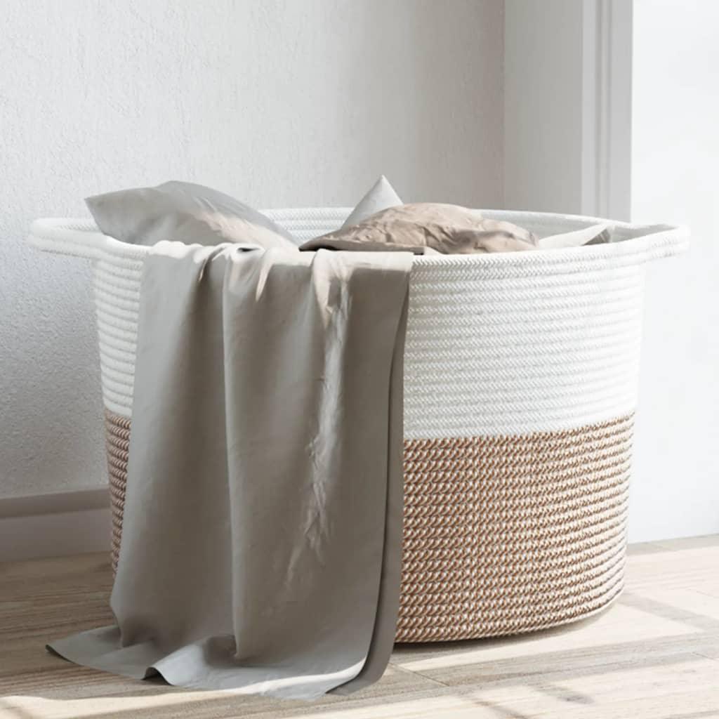 Laundry Basket And White Ø Cotton