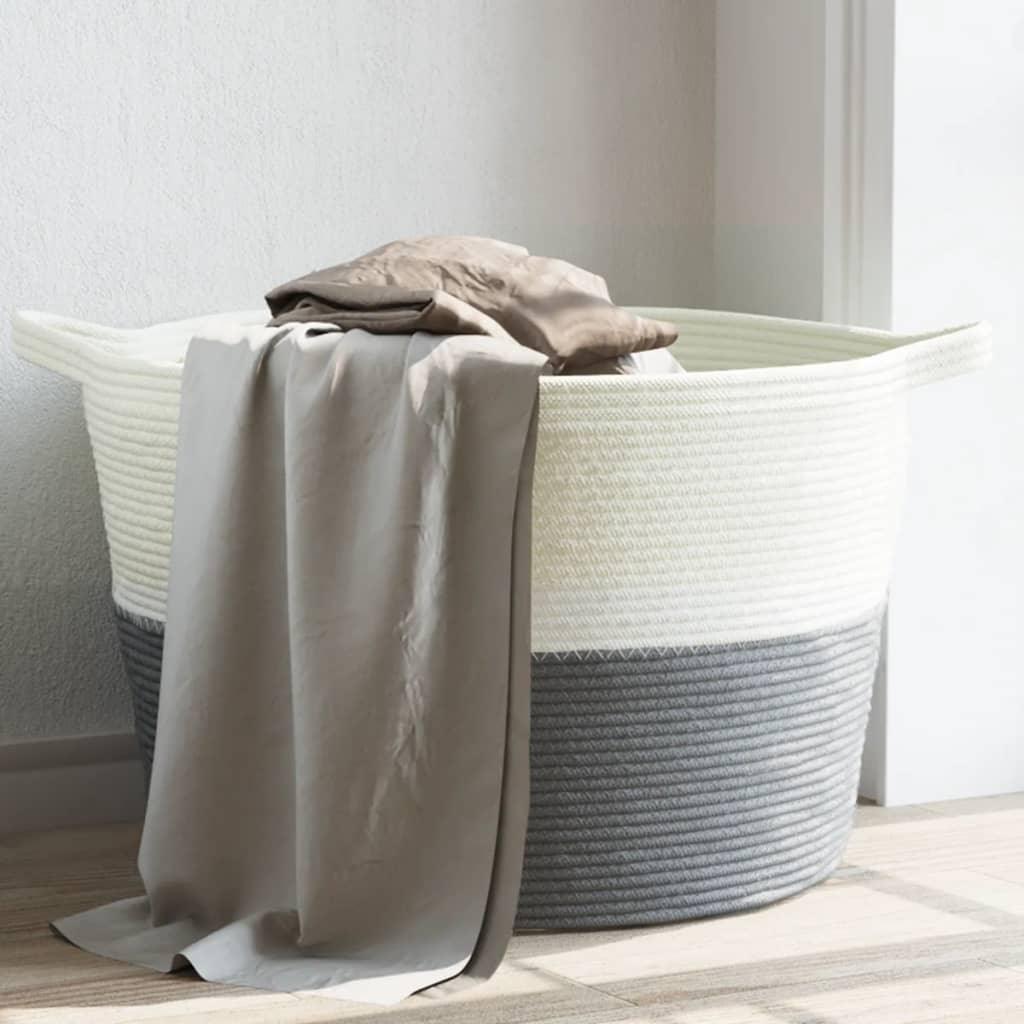 Laundry Basket And White Ø Cotton