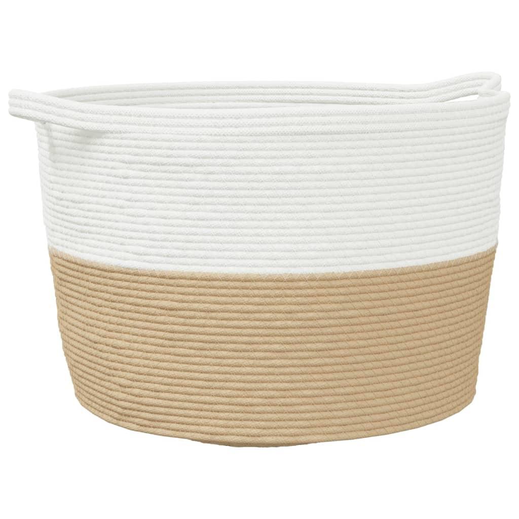 Laundry Basket And White Ø Cotton