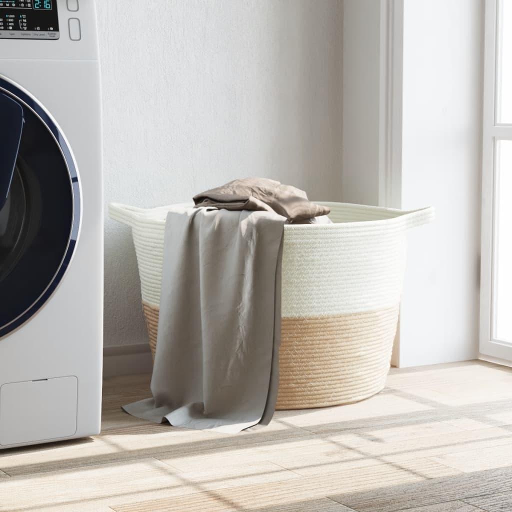 Laundry Basket And White Ø Cotton