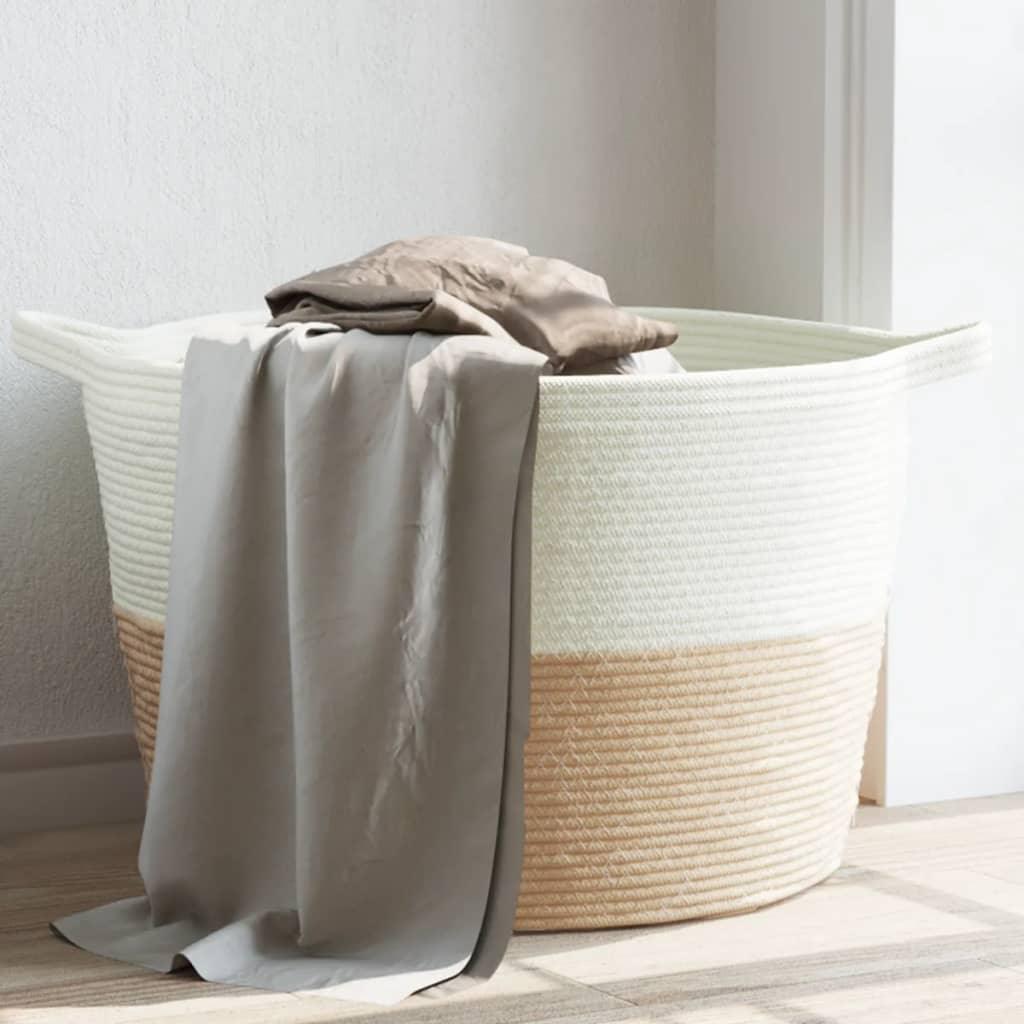 Laundry Basket And White Ø Cotton