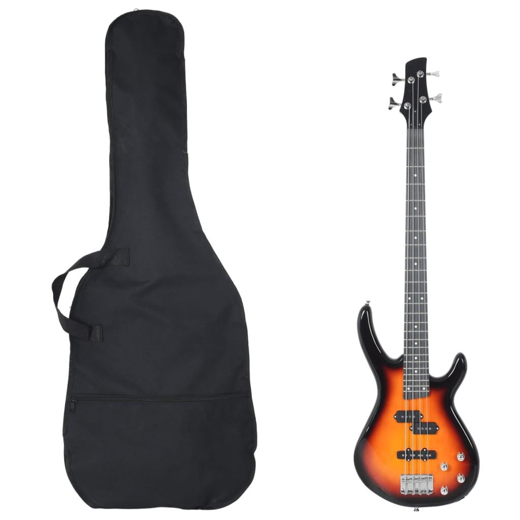 Electric Bass Guitar For Beginner With Bag 4/4 46&quot;