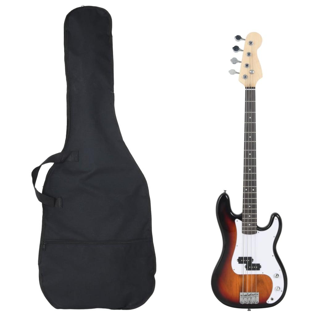 Electric Bass Guitar For Beginner With Bag 4/4 46&quot;