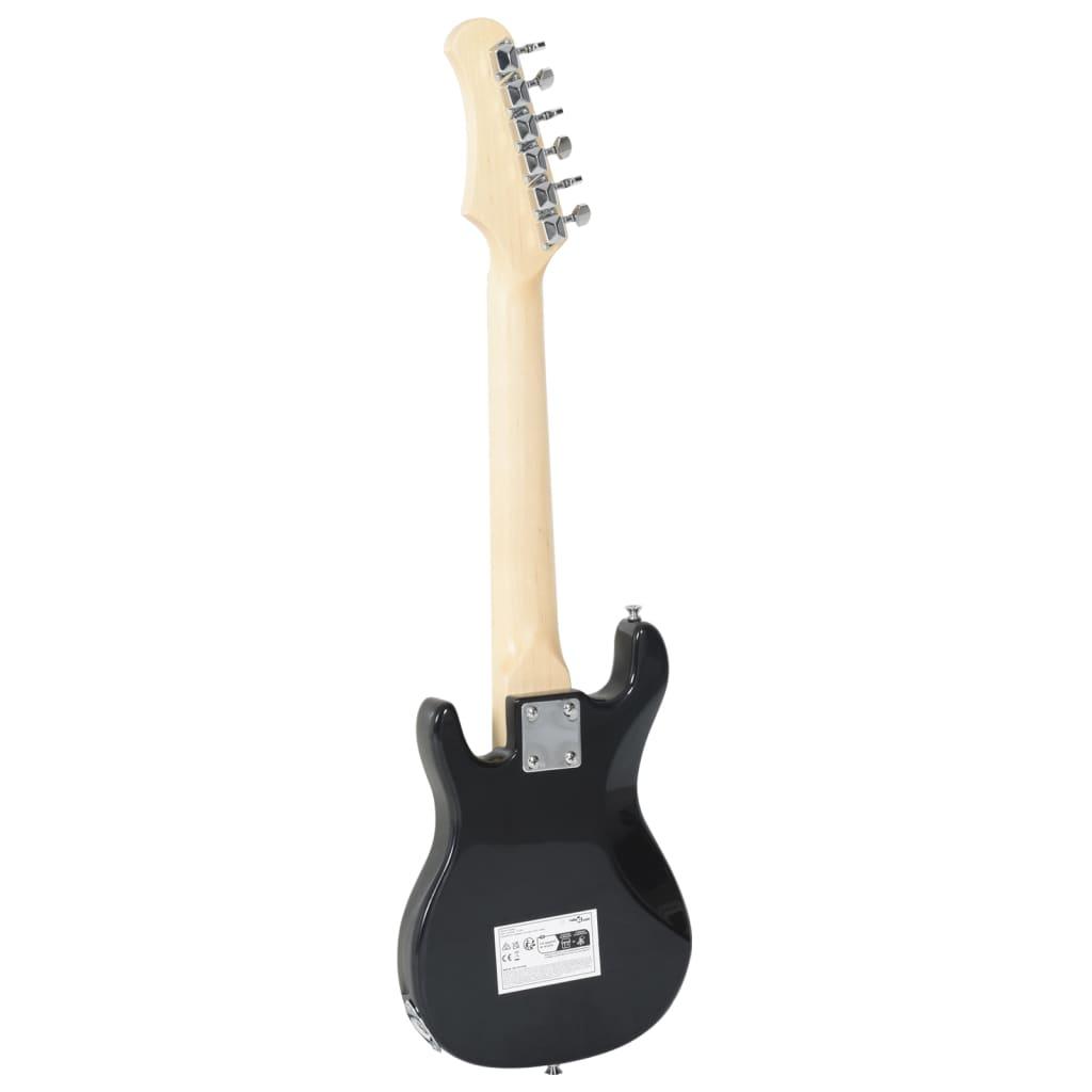 Electric Guitar For Kids With Bag Brown And White 3/4 30&quot;