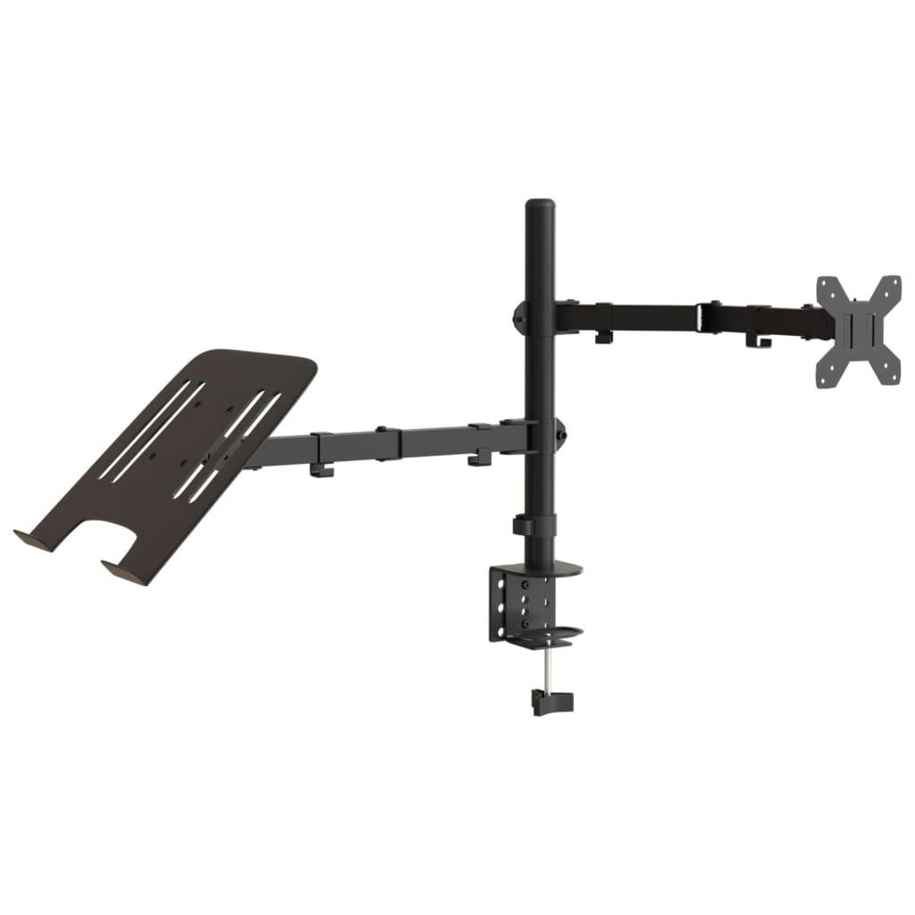 Monitor Mount Black Steel Vesa 75/100 Mm