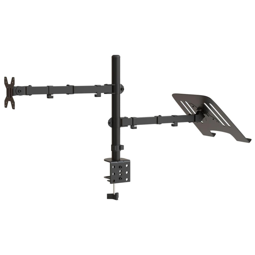 Monitor Mount Black Steel Vesa 75/100 Mm