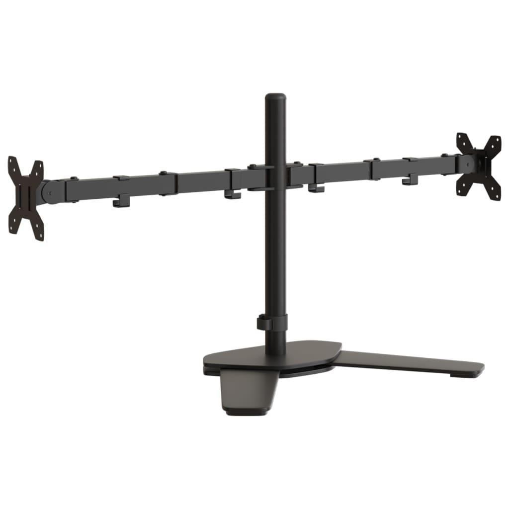 Monitor Stand Black Steel Vesa 75/100 Mm