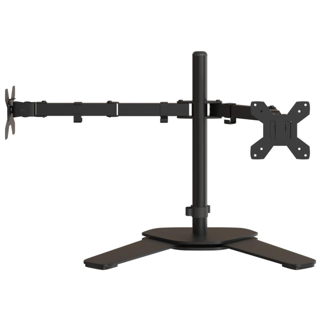 Monitor Stand Black Steel Vesa 75/100 Mm