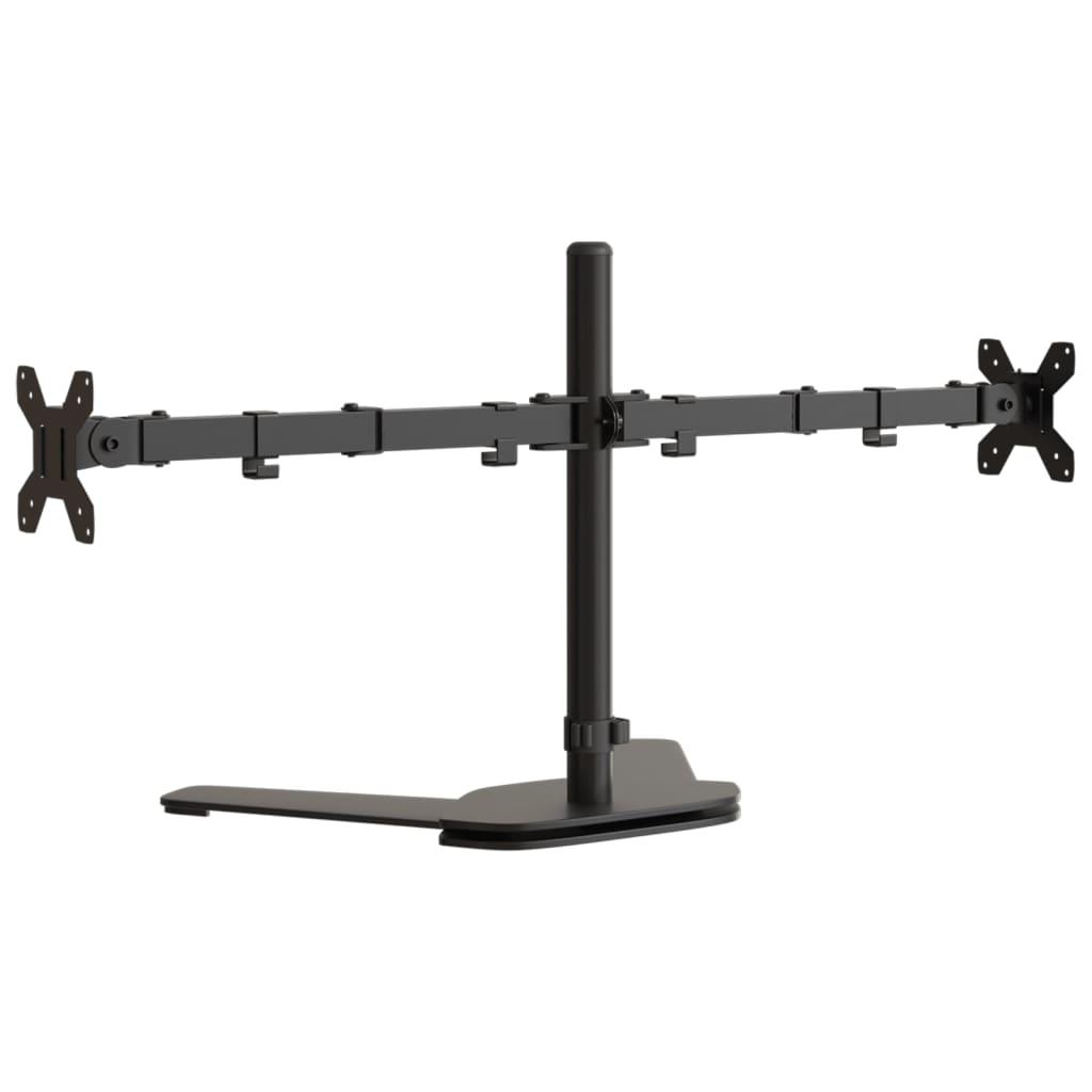 Monitor Stand Black Steel Vesa 75/100 Mm