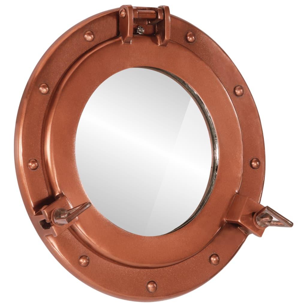  Porthole Mirror Wall Hanging Ø30 Cm Aluminium And Glass