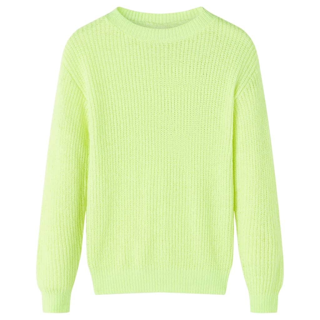 Kids' Sweater Knitted Neon 116