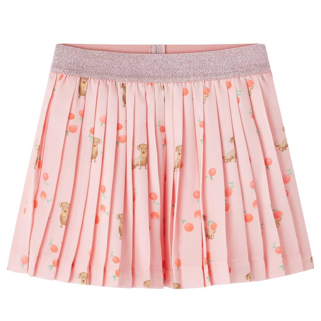 Kids' Pleated Skirt Light Orange 116