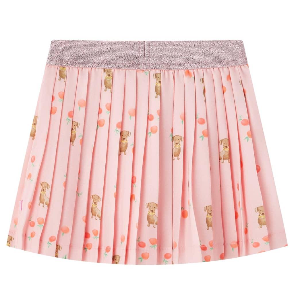 Kids' Pleated Skirt Light Orange 116