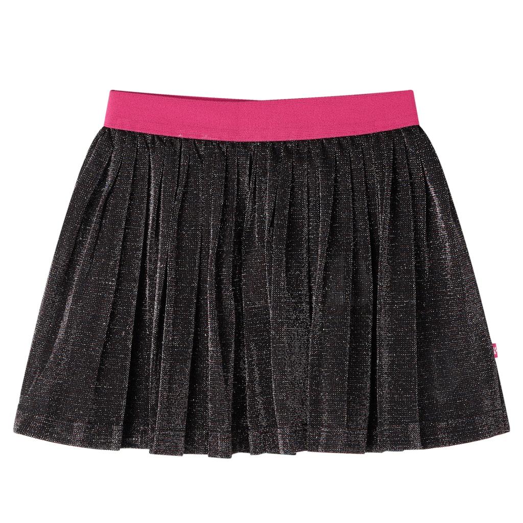 Kids' Pleated Skirt With Glitter Navy 128