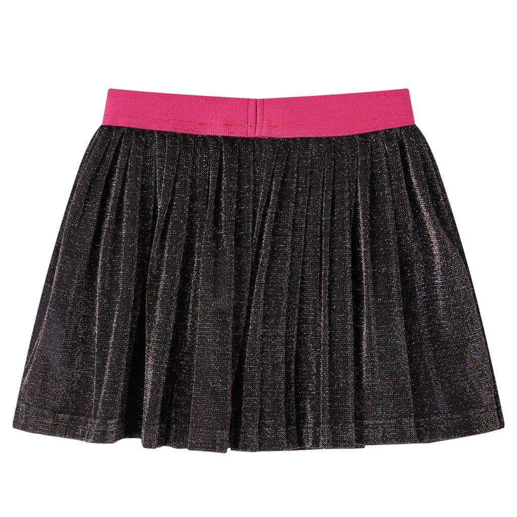 Kids' Pleated Skirt With Glitter Navy 128