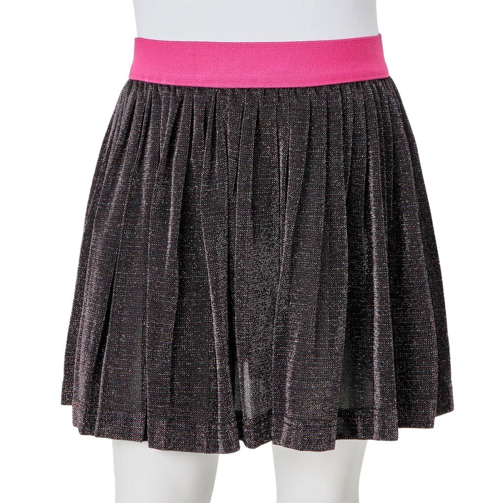 Kids' Pleated Skirt With Glitter Navy 128