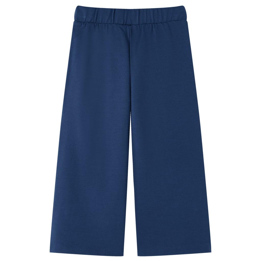 Kids' Pants With Wide Legs Navy 140