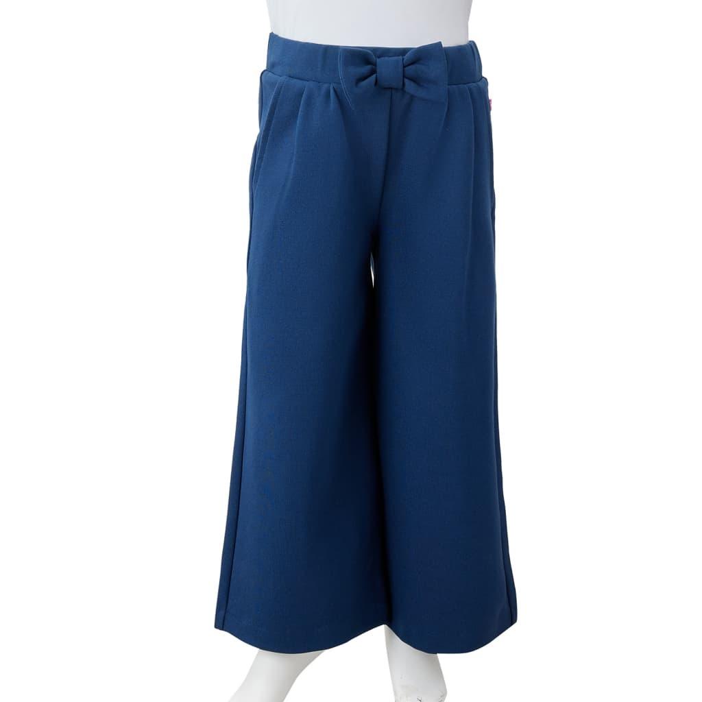 Kids' Pants With Wide Legs Navy 140