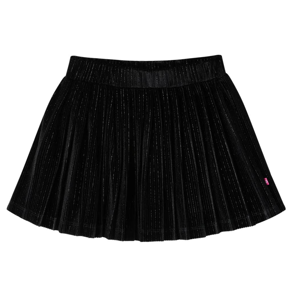 Kids' Pleated Skirt With Lurex Black 104