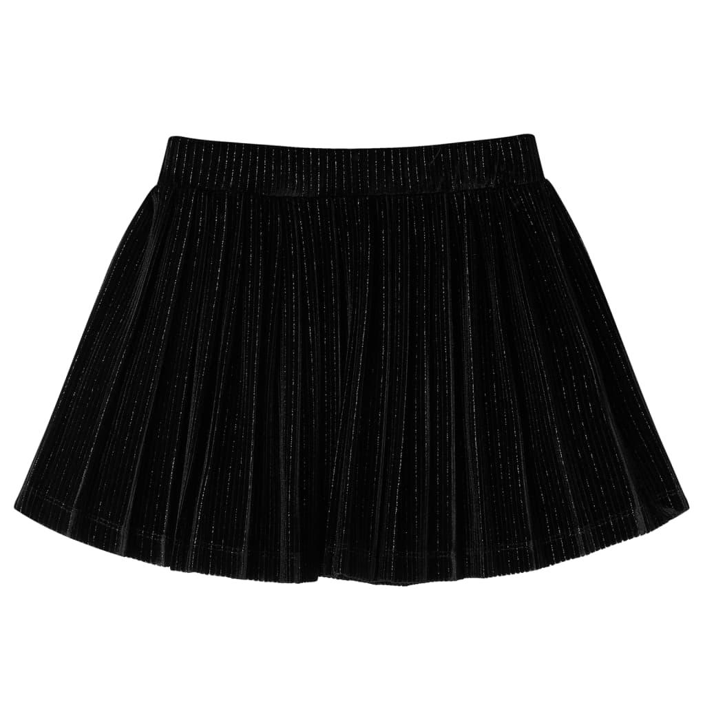 Kids' Pleated Skirt With Lurex Black 104