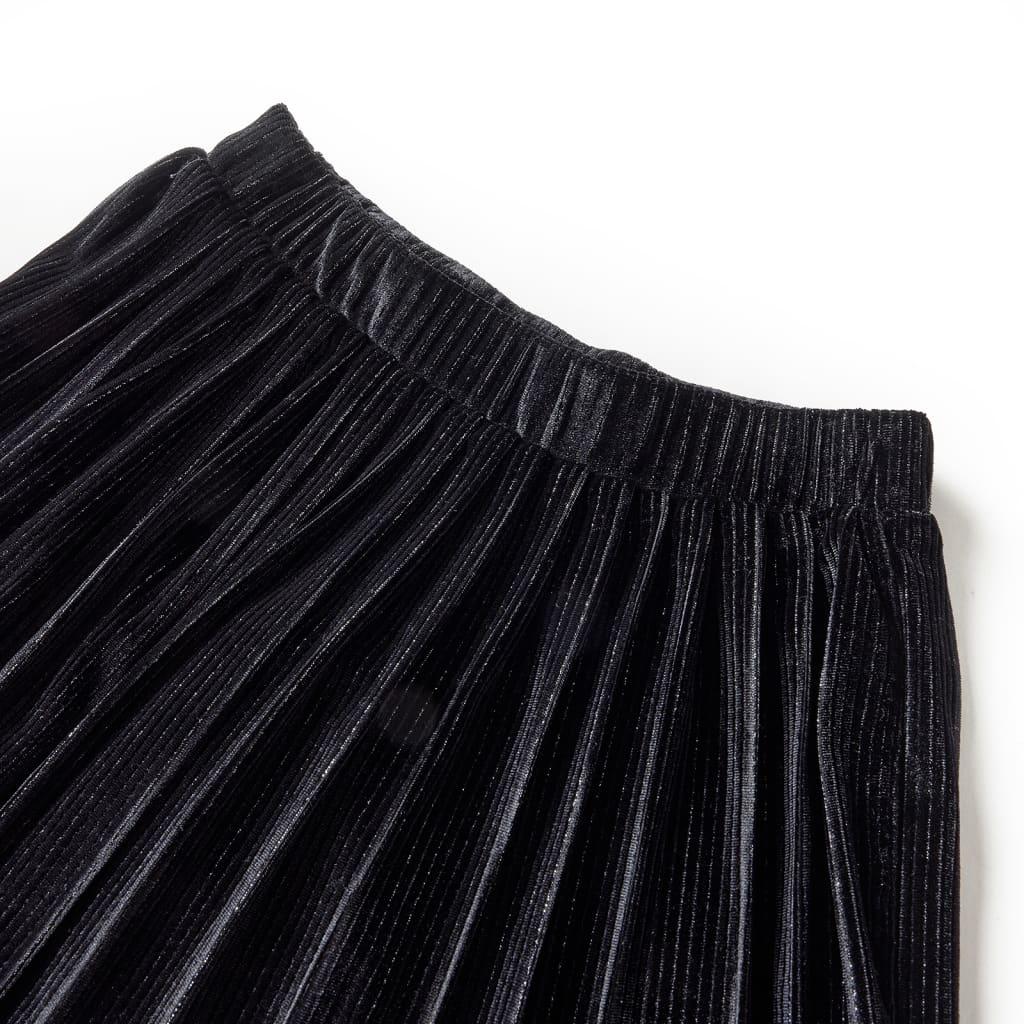 Kids' Pleated Skirt With Lurex Black 104