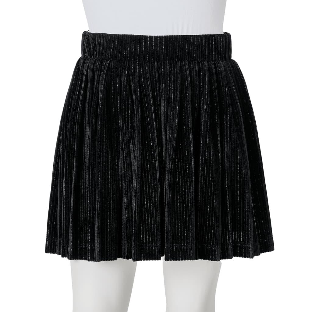 Kids' Pleated Skirt With Lurex Black 104