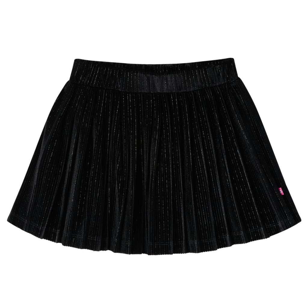 Kids' Pleated Skirt With Lurex Black 104