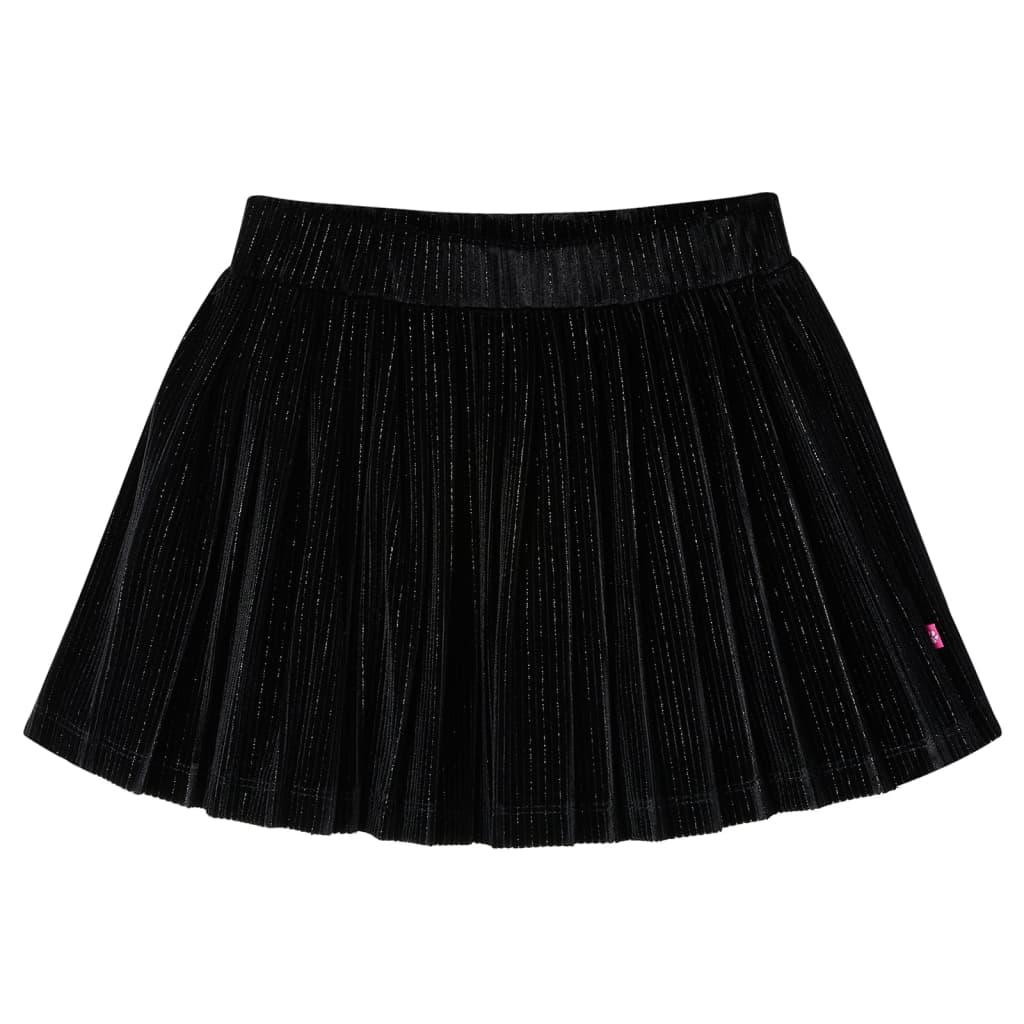 Kids' Pleated Skirt With Lurex Black 104