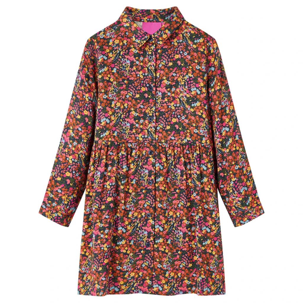 Kids' Dress With Long Sleeves Multicolour 104