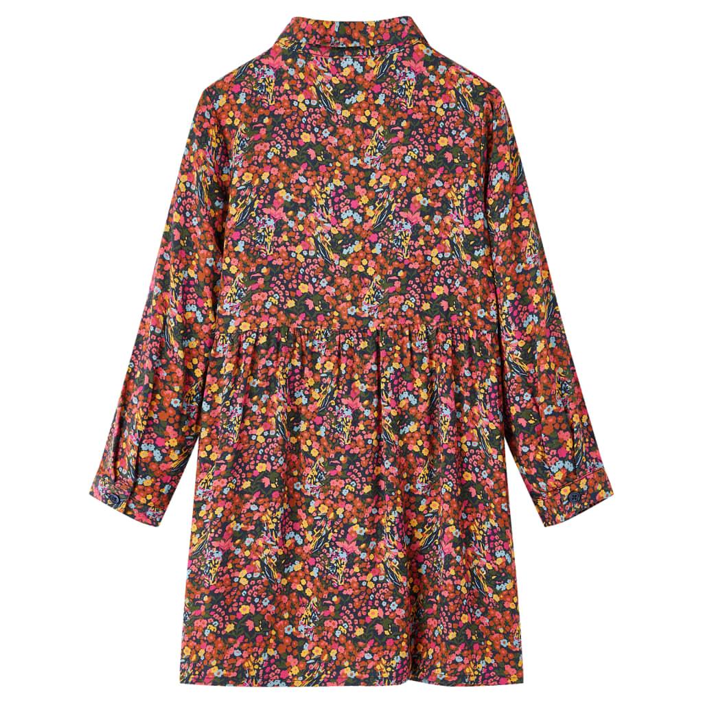 Kids' Dress With Long Sleeves Multicolour 104