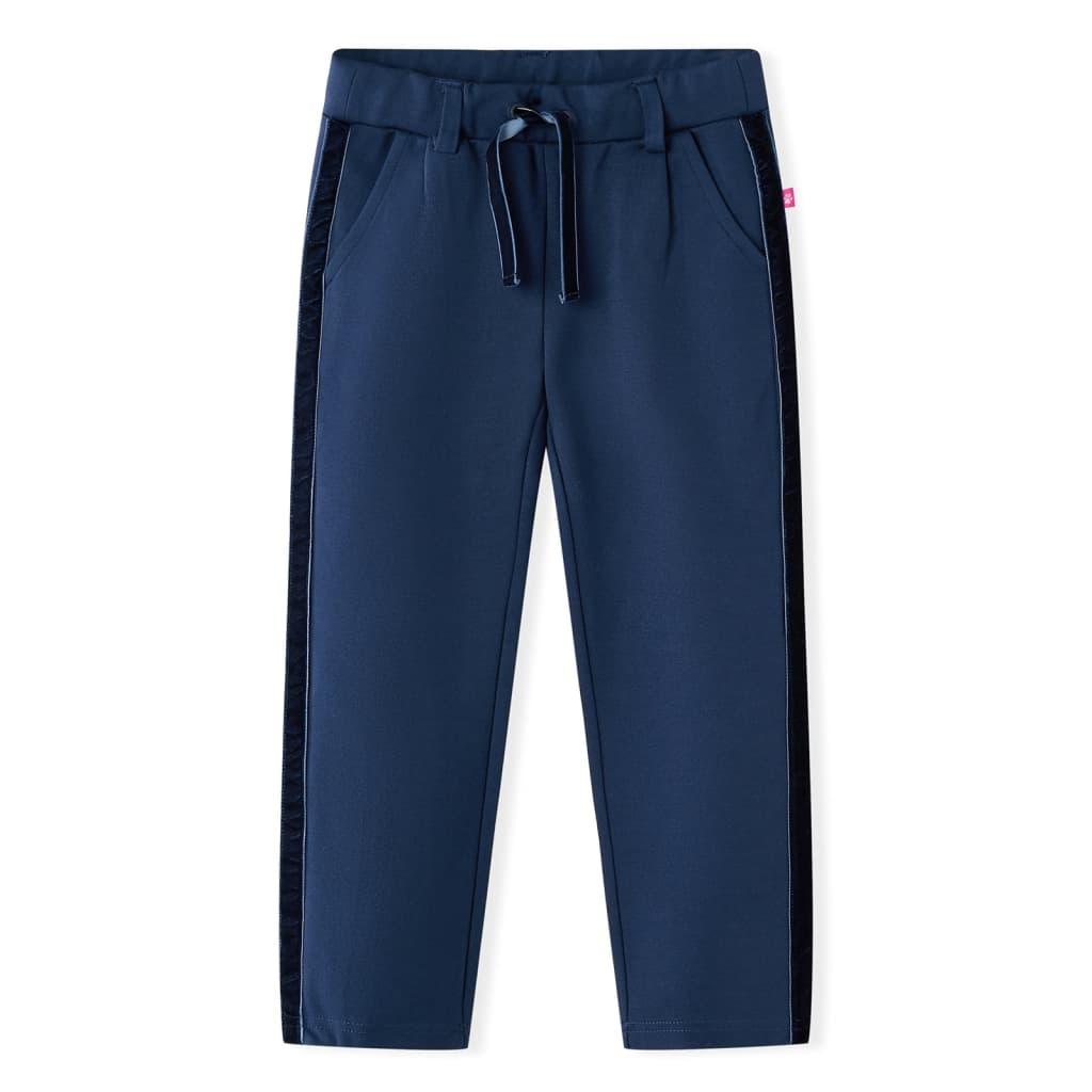 Kids' Pants With Black Trims Navy 140