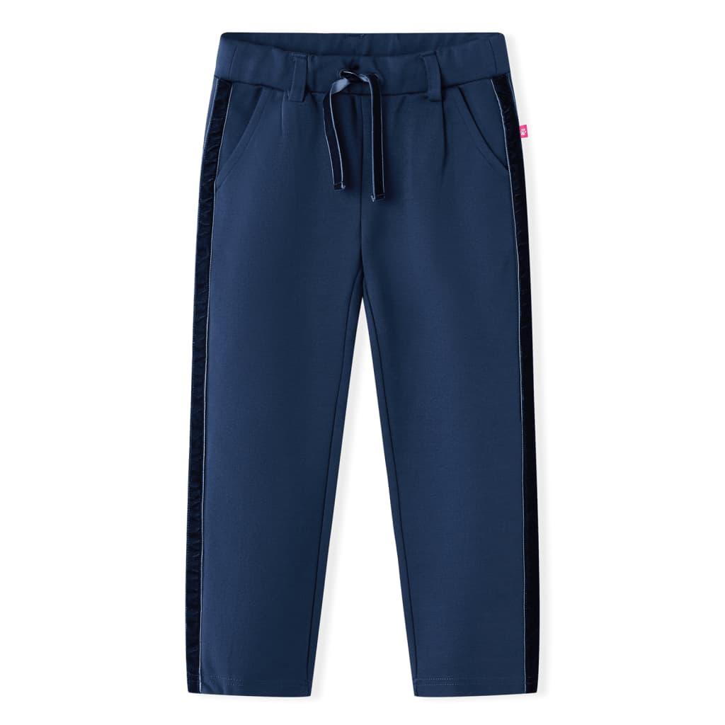 Kids' Pants With Black Trims Navy 140