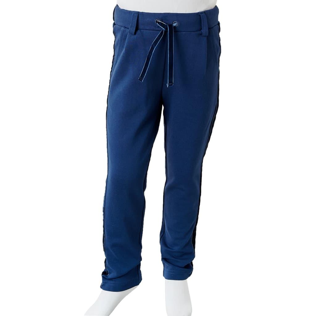 Kids' Pants With Black Trims Navy 140