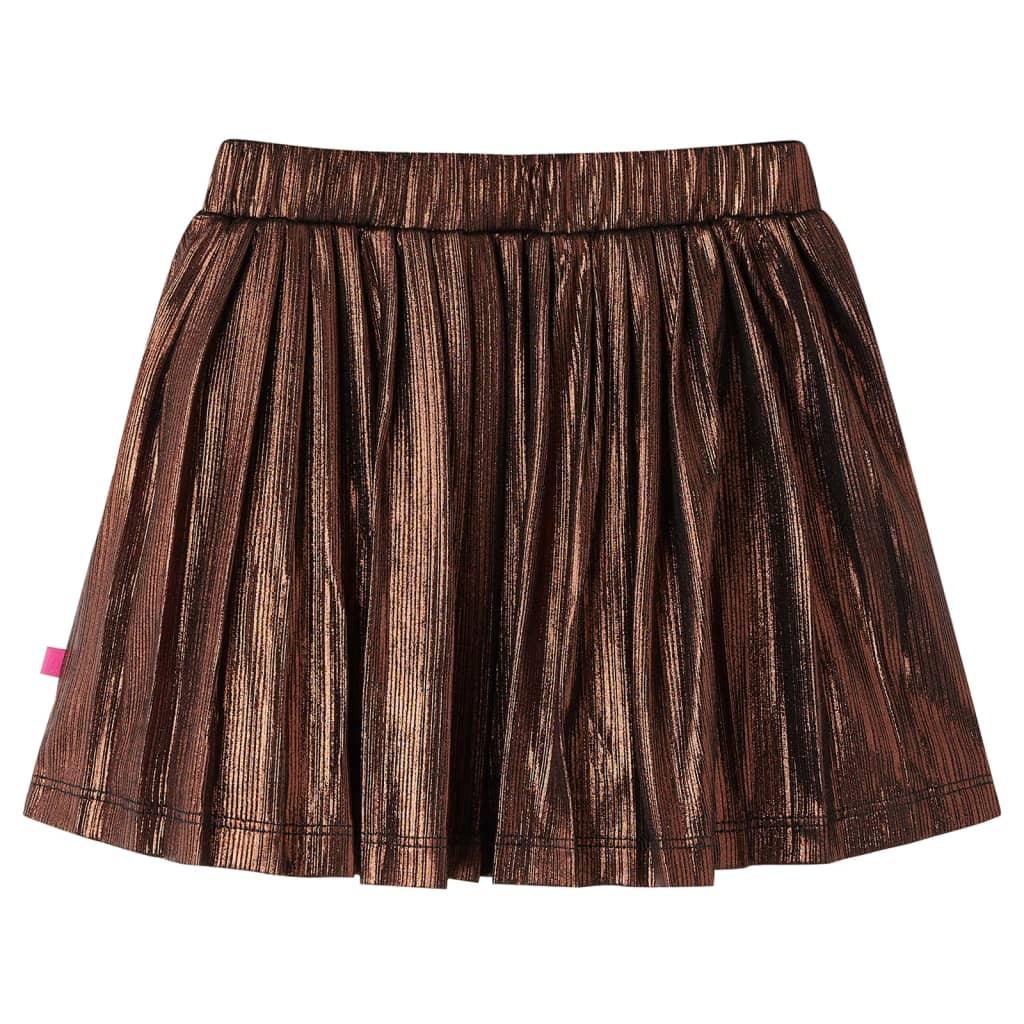 Kids' Skirt With Glitters Cognac 104