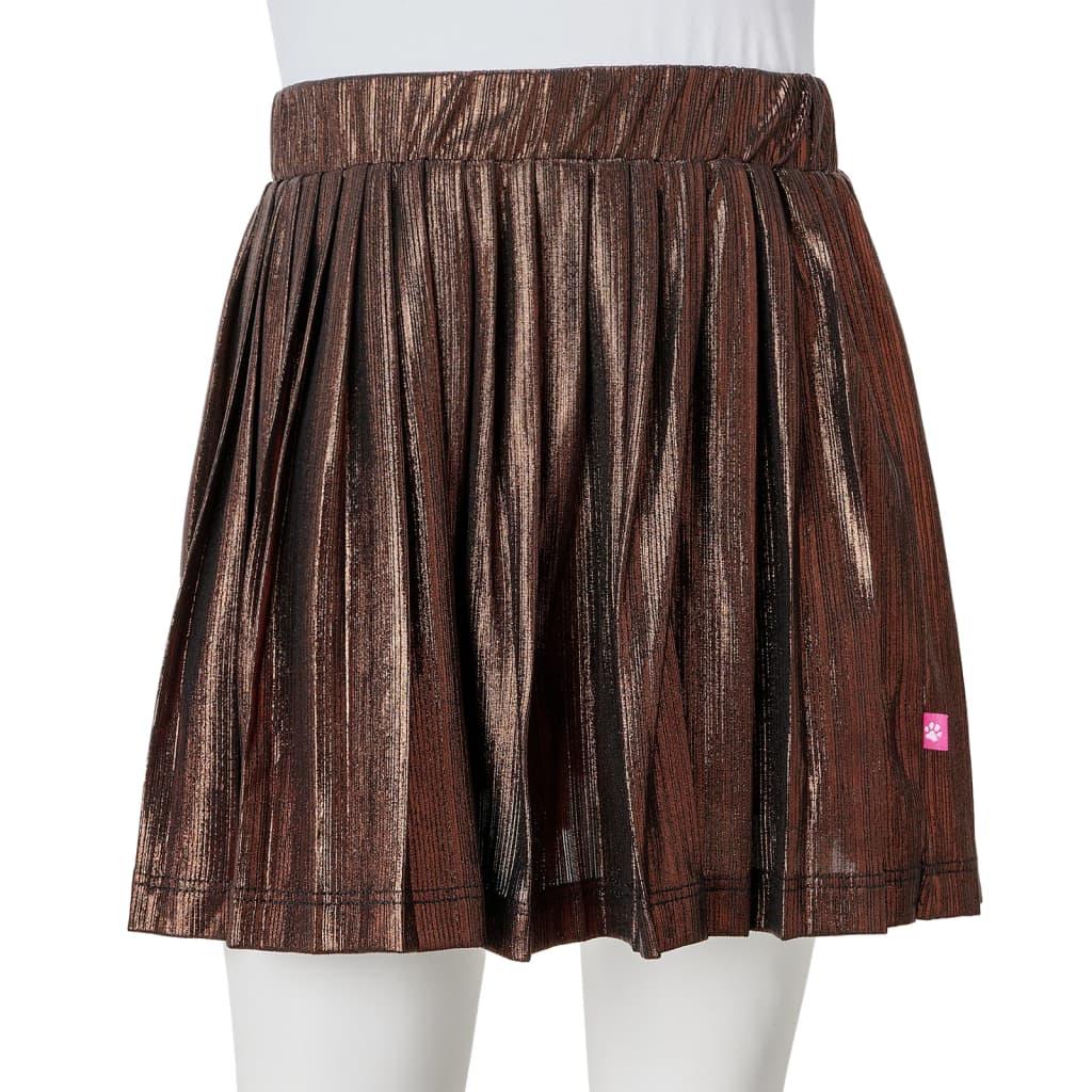 Kids' Skirt With Glitters Cognac 104