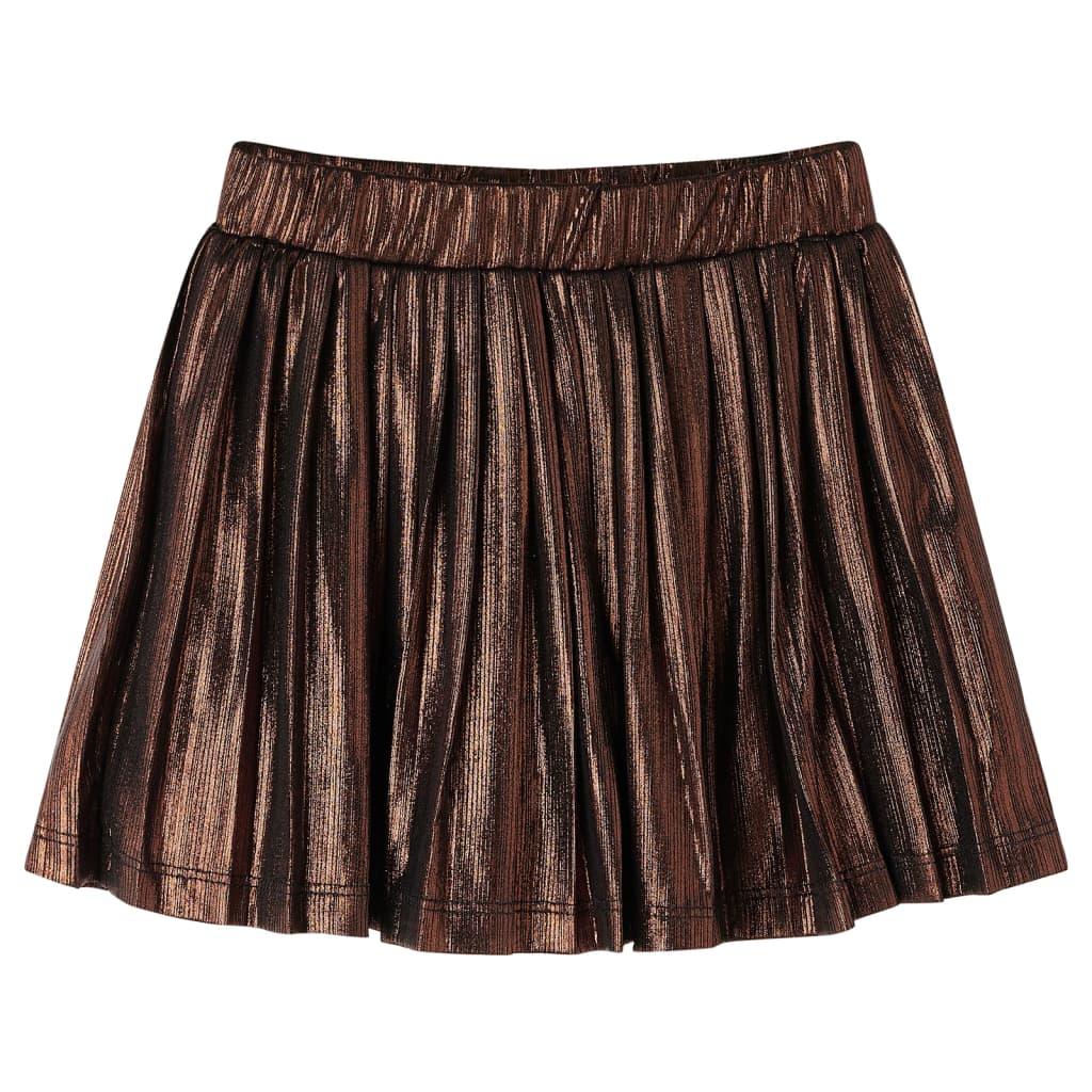 Kids' Skirt With Glitters Cognac 104