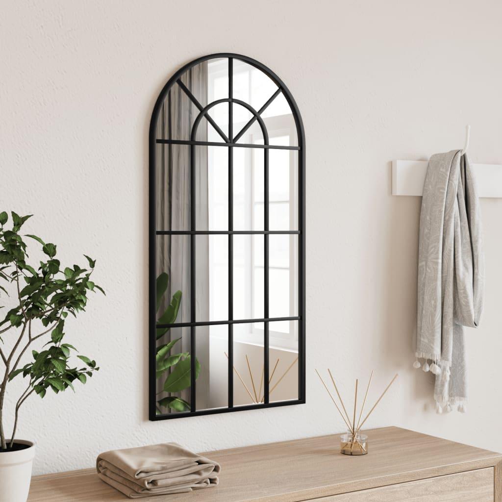 Wall Mirror Black Arch Iron