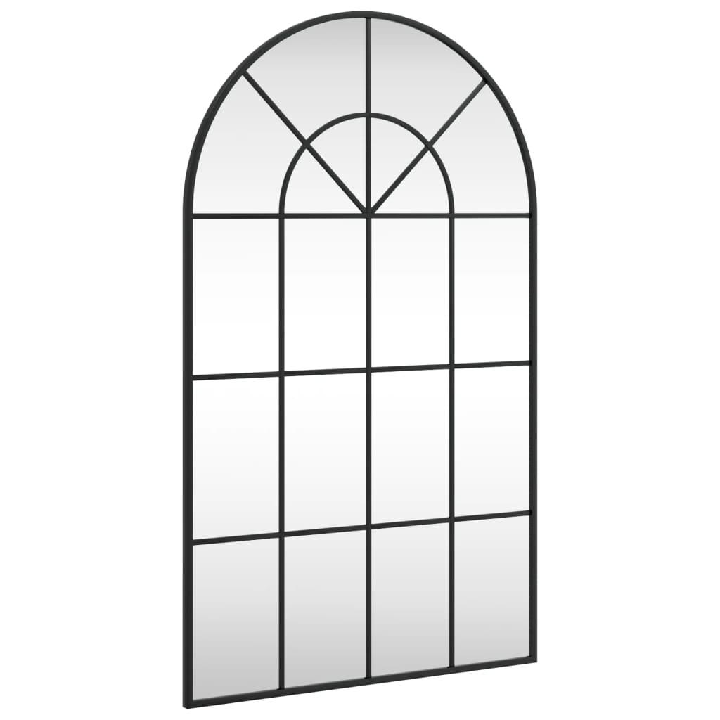 Wall Mirror Black Arch Iron