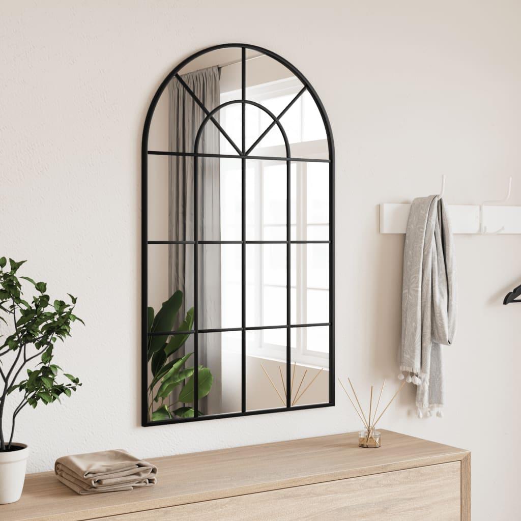 Wall Mirror Black Arch Iron