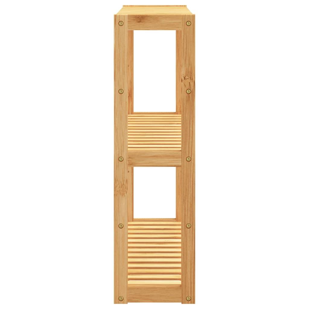 Bathroom Shelf 3-Tier Wall-Mounted 60X15X54 Cm Bamboo