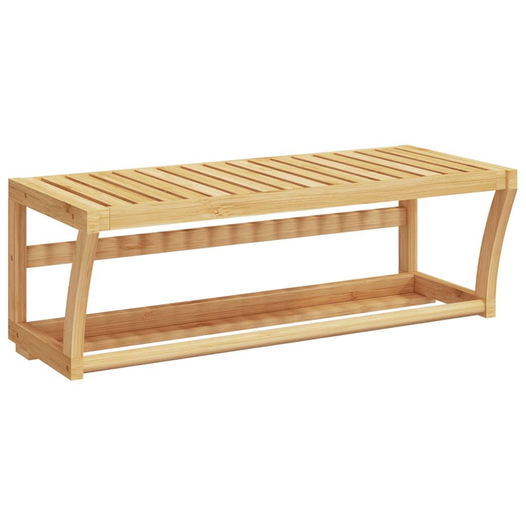 Towel Shelf Wall-Mounted 60X25X20 Cm Bamboo