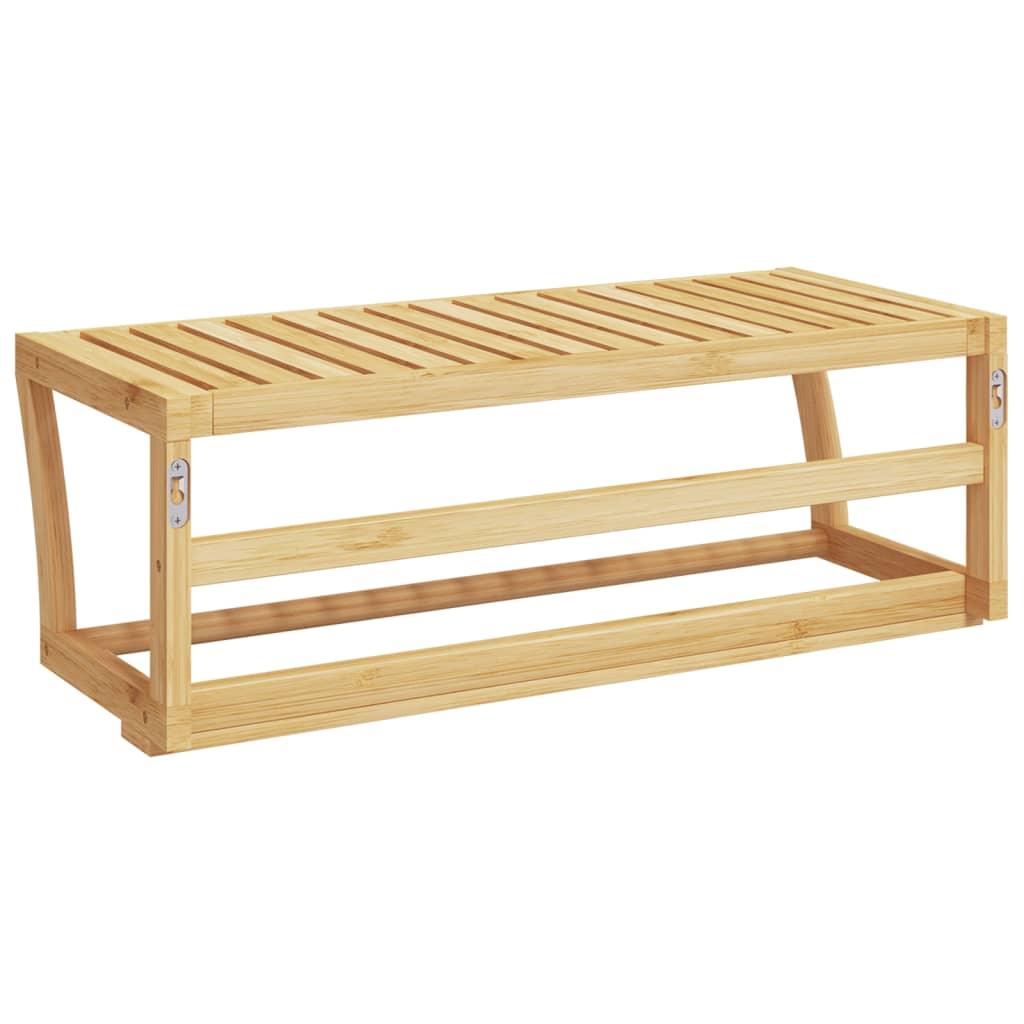 Towel Shelf Wall-Mounted 60X25X20 Cm Bamboo