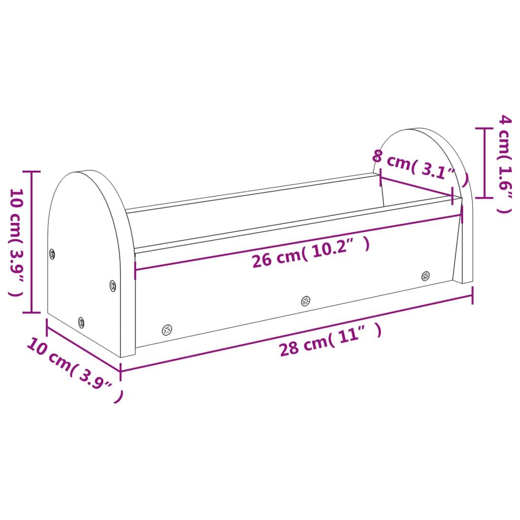 Rabbit Hay Feeder Solid Wood Fir